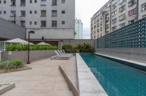 Prédio completo com piscina perto de estação de metrô no Centro de São Paulo - Setin Downtown Praca da Sé
